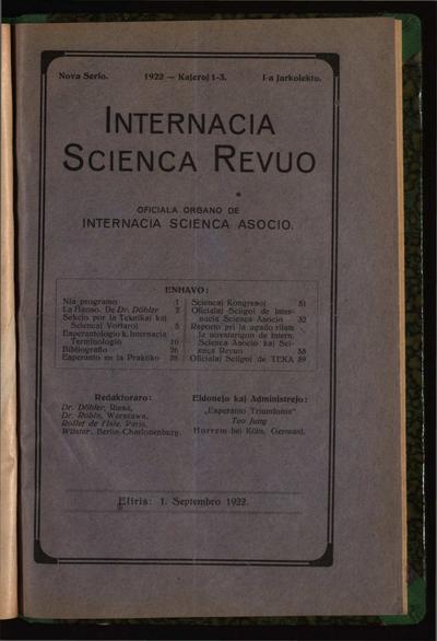 01a Jaro, Numero 01-03, jul–sep (1922)