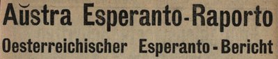 Aŭstria Esperanto Raporto