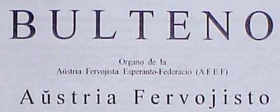 Bulteno. Aŭstria Fervojisto