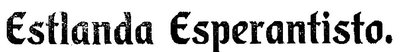 Estlanda Esperantisto