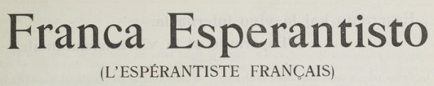 Franca Esperantisto