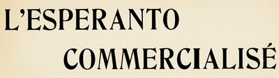 L'Esperanto Comercialisé