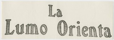 La Lumo Orienta