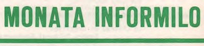 Monata informilo de Esperanta Klubo en Charleroi